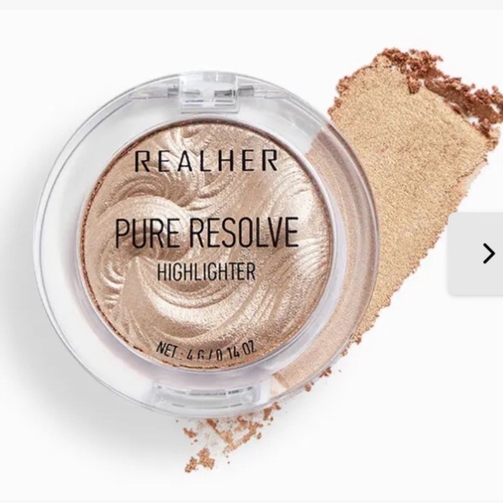 RealHer Pure Resolve Highlighter in Shimmering Beige